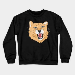 Face Lion Crewneck Sweatshirt